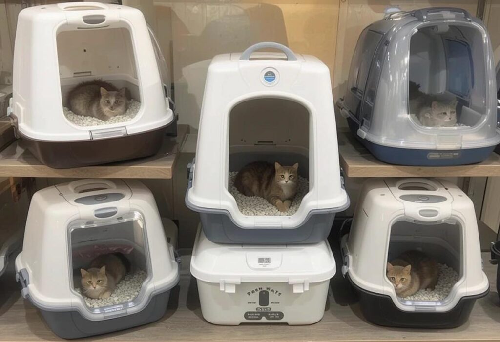different cat litter boxes