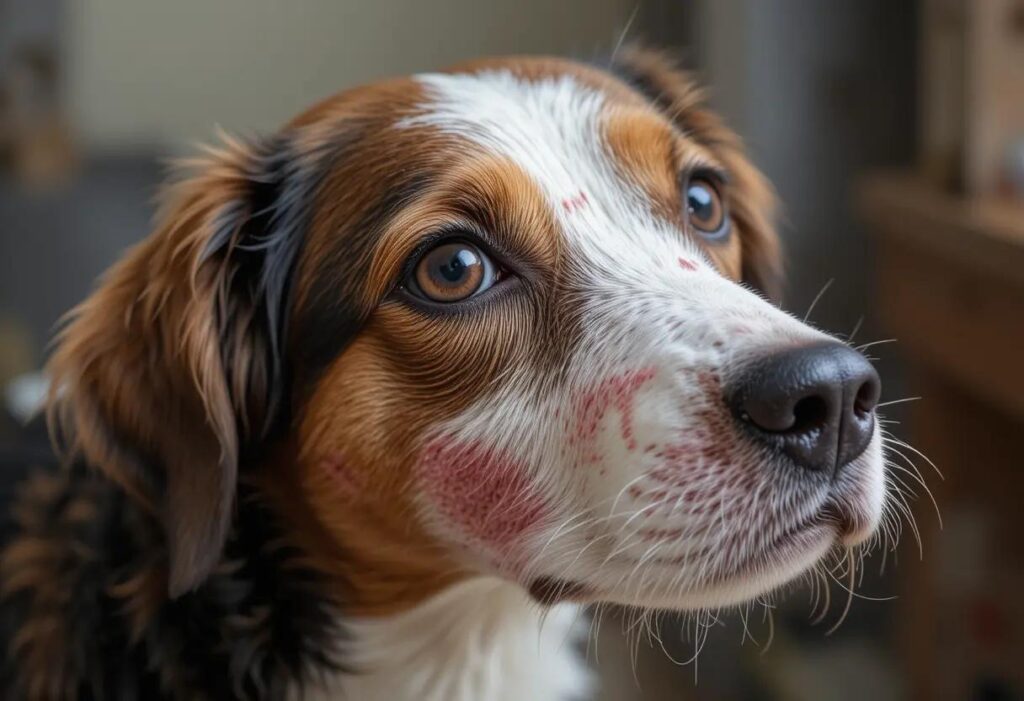 a dog with common Pet Skin Health problems