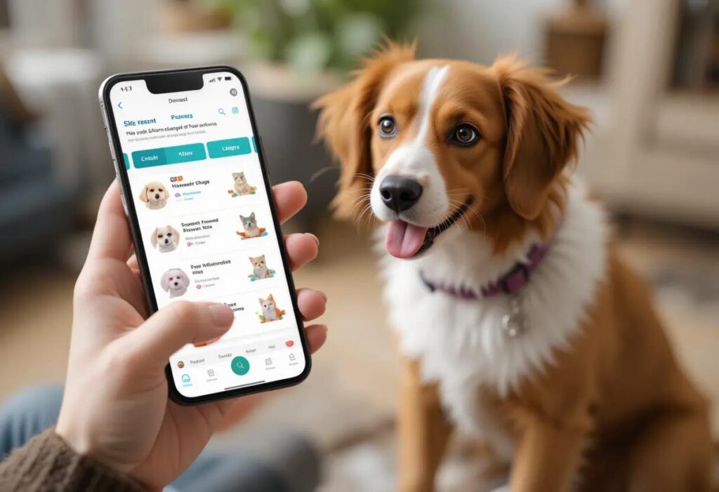 Pet health monitoring app